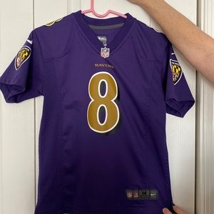 Nike on field boy’s Lamar Jackson ravens jersey